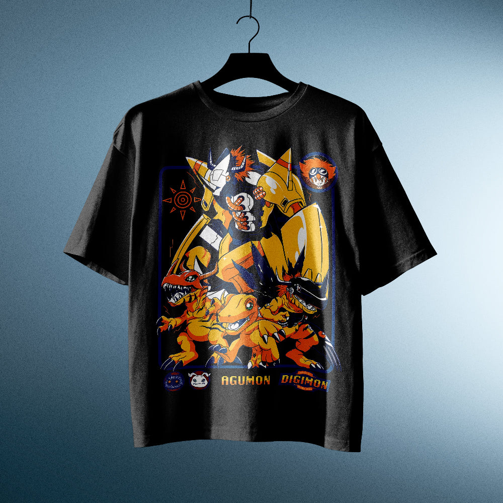 Agumon Digimon - diseño semitonos