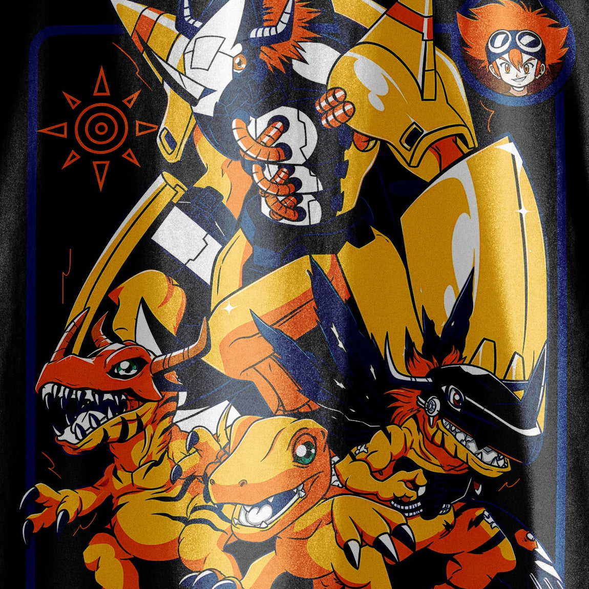 Agumon Digimon - diseño semitonos