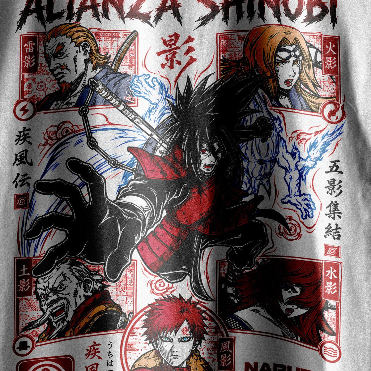 KAGES VS MADARA - DISEÑO SEMITONO